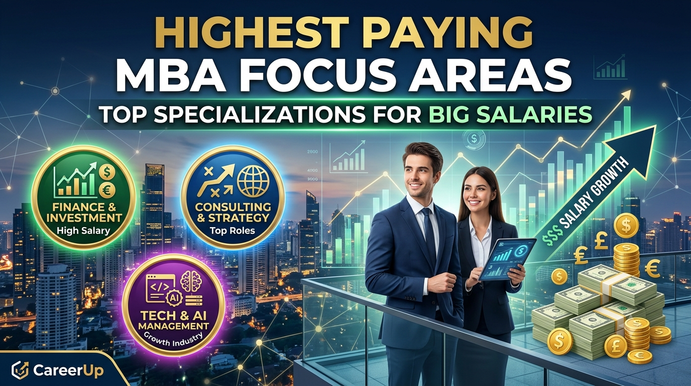 Highest Paying MBA Focus Areas: Top Specializations for Big Salaries