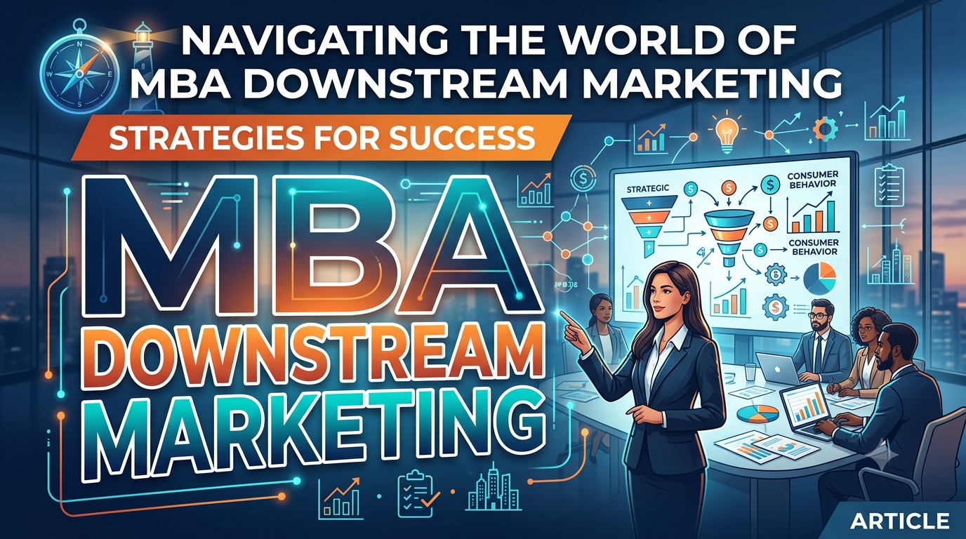 Navigating the World of MBA Downstream Marketing: Strategies for Success